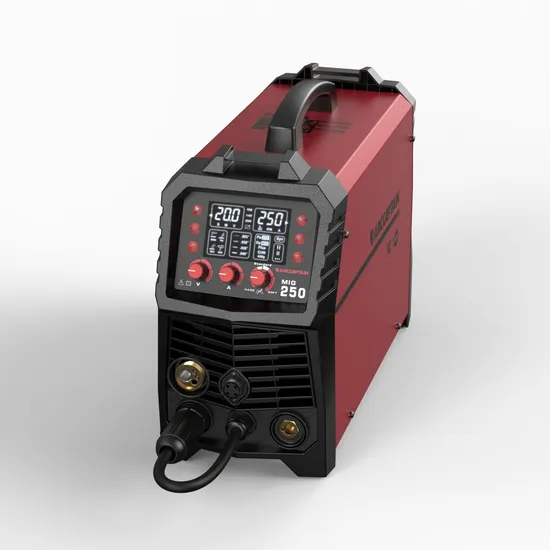 Arccaptain 250A 6-in-1 Multi-Process MIG Welder Machine Dual Voltage 110V/220V Aluminum Welding Large LED Display Factory Direct Wholesale
